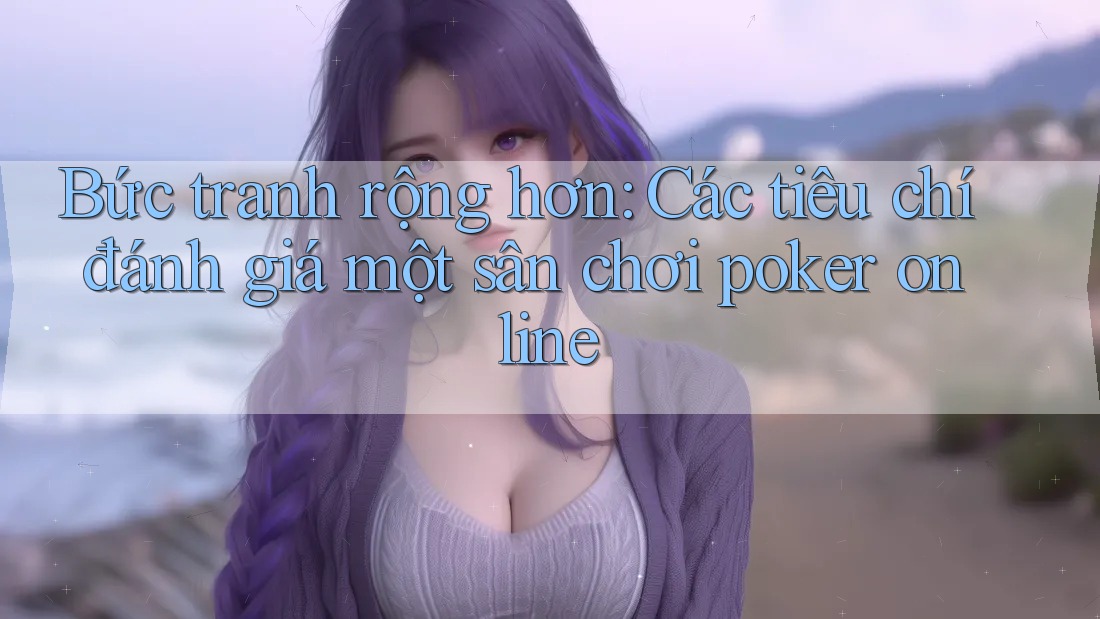Bức tranh rộng hơn: Các tiêu chí đánh giá một sân chơi poker online