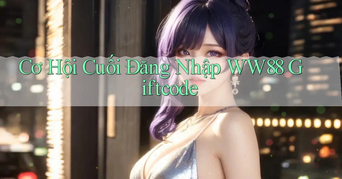 cơ hội cuối đăng nhập ww88 giftcode