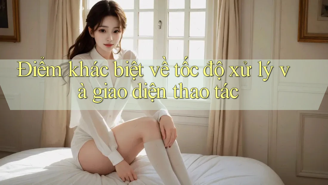 Điểm khác biệt về tốc độ xử lý và giao diện thao tác Điểm khác biệt về tốc độ xử lý và giao diện thao tác