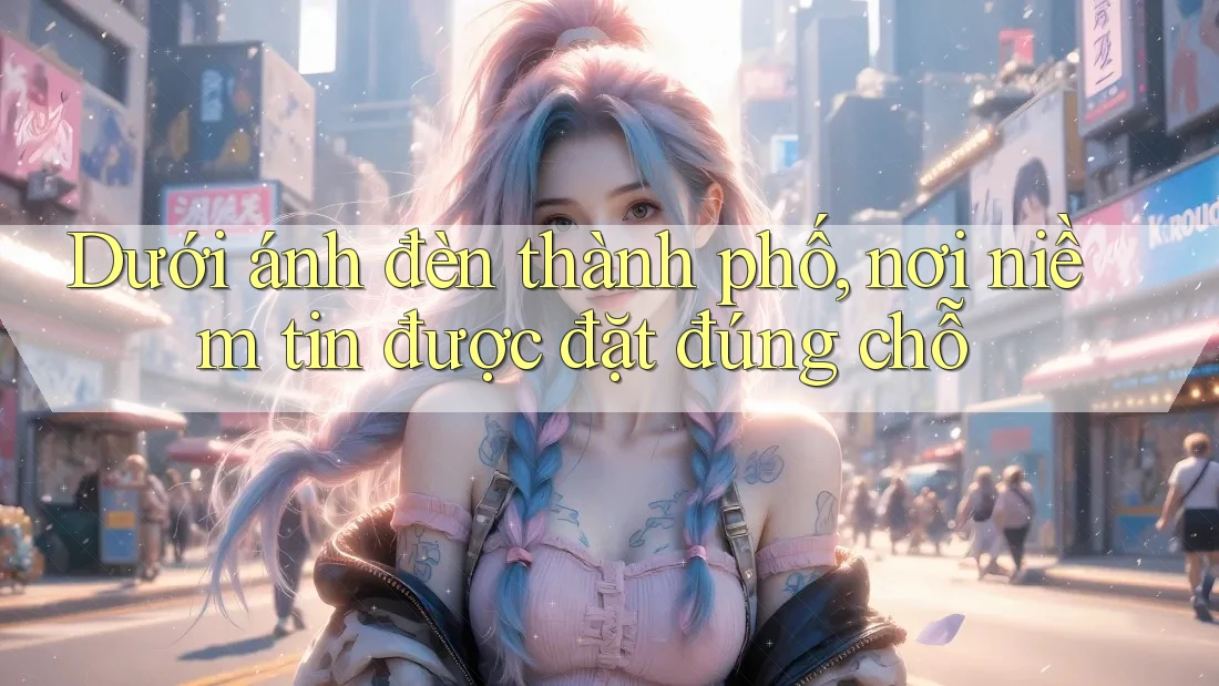 Dưới ánh đèn thành phố, nơi niềm tin được đặt đúng chỗ Dưới ánh đèn thành phố, nơi niềm tin được đặt đúng chỗ