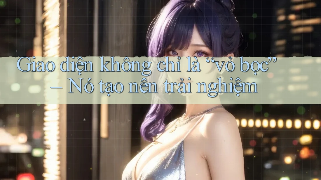 Giao diện không chỉ là “vỏ bọc” – Nó tạo nên trải nghiệm