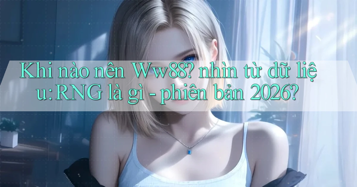 Khi nào nên Ww88 nhìn từ dữ liệu RNG là gì   phiên bản 2026