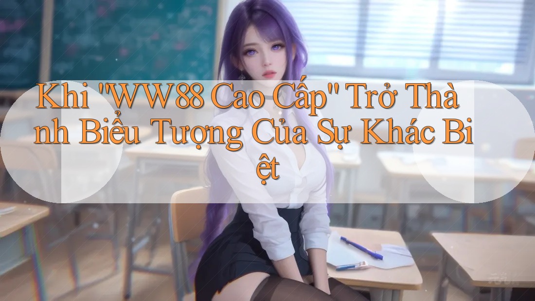 Khi “WW88 Cao Cấp” Trở Thành Biểu Tượng Của Sự Khác Biệt Khi “WW88 Cao Cấp” Trở Thành Biểu Tượng Của Sự Khác Biệt