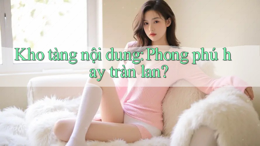 Kho tàng nội dung: Phong phú hay tràn lan? Kho tàng nội dung: Phong phú hay tràn lan?