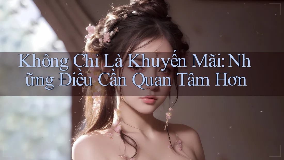 Không Chỉ Là Khuyến Mãi: Những Điều Cần Quan Tâm Hơn Không Chỉ Là Khuyến Mãi: Những Điều Cần Quan Tâm Hơn