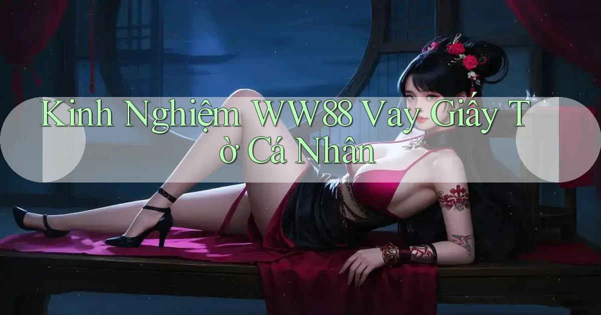 kinh nghiệm ww88 vay giấy tờ cá nhân