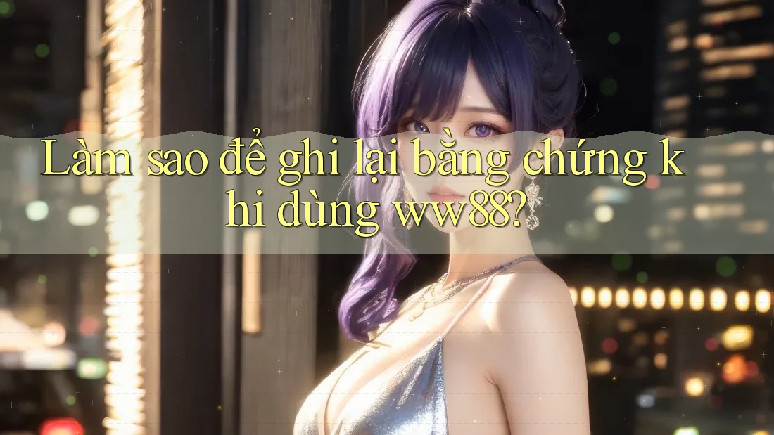 Làm sao để ghi lại bằng chứng khi dùng ww88? Làm sao để ghi lại bằng chứng khi dùng ww88?
