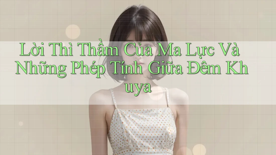 Lời Thì Thầm Của Ma Lực Và Những Phép Tính Giữa Đêm Khuya Lời Thì Thầm Của Ma Lực Và Những Phép Tính Giữa Đêm Khuya