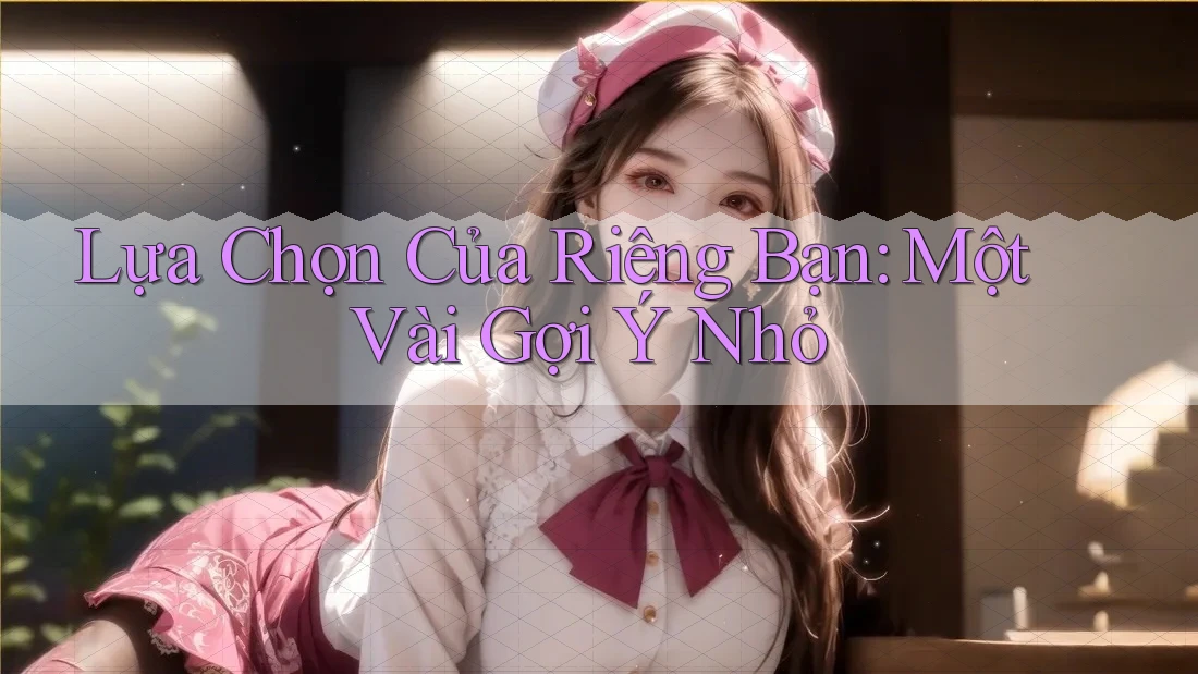 Lựa Chọn Của Riêng Bạn: Một Vài Gợi Ý Nhỏ Lựa Chọn Của Riêng Bạn: Một Vài Gợi Ý Nhỏ