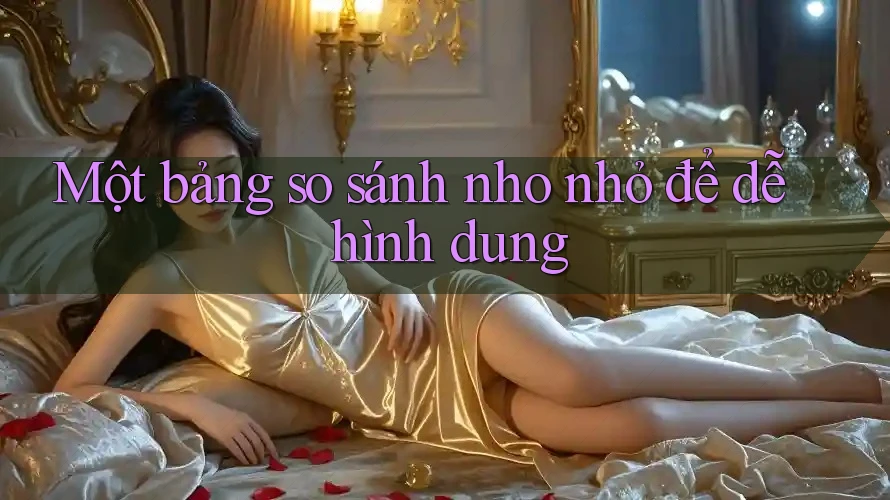 Một bảng so sánh nho nhỏ để dễ hình dung Một bảng so sánh nho nhỏ để dễ hình dung