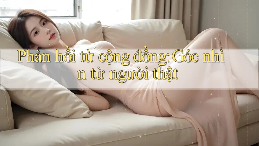 Phản hồi từ cộng đồng: Góc nhìn từ người thật Phản hồi từ cộng đồng: Góc nhìn từ người thật