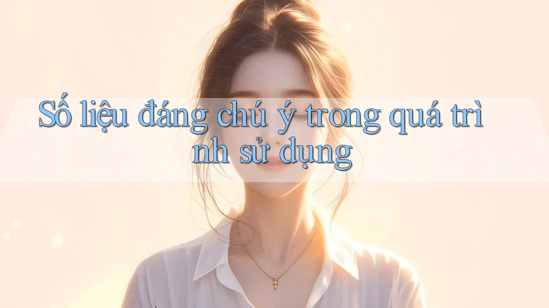 Số liệu đáng chú ý trong quá trình sử dụng Số liệu đáng chú ý trong quá trình sử dụng