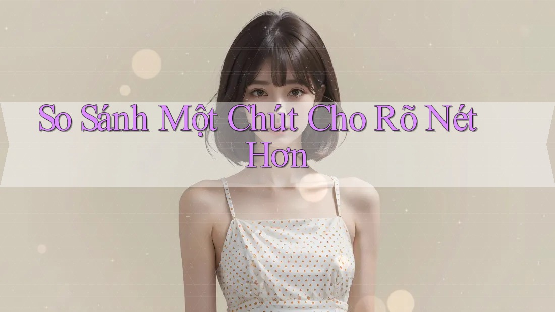 So sánh một chút cho rõ nét hơn So sánh một chút cho rõ nét hơn