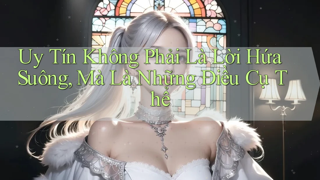 Uy Tín Không Phải Là Lời Hứa Suông, Mà Là Những Điều Cụ Thể Uy Tín Không Phải Là Lời Hứa Suông, Mà Là Những Điều Cụ Thể