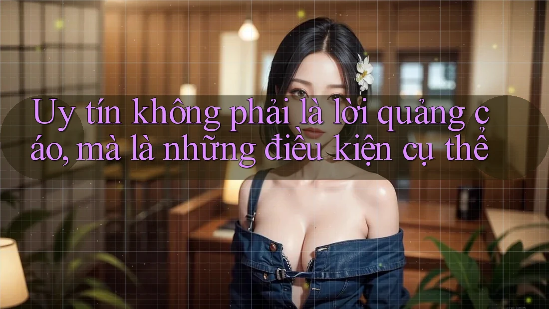Uy tín không phải là lời quảng cáo, mà là những điều kiện cụ thể Uy tín không phải là lời quảng cáo, mà là những điều kiện cụ thể