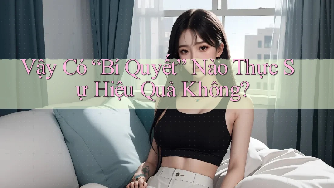 Vậy Có “Bí Quyết” Nào Thực Sự Hiệu Quả Không? Vậy Có “Bí Quyết” Nào Thực Sự Hiệu Quả Không?