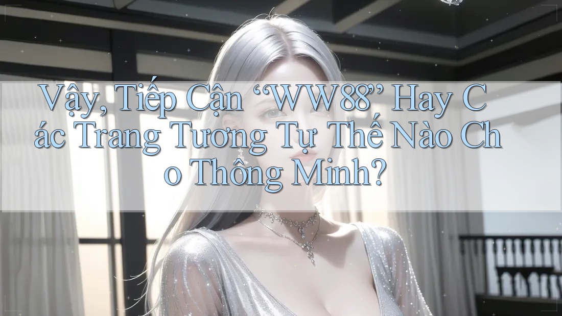 Vậy, Tiếp Cận “WW88” Hay Các Trang Tương Tự Thế Nào Cho Thông Minh?